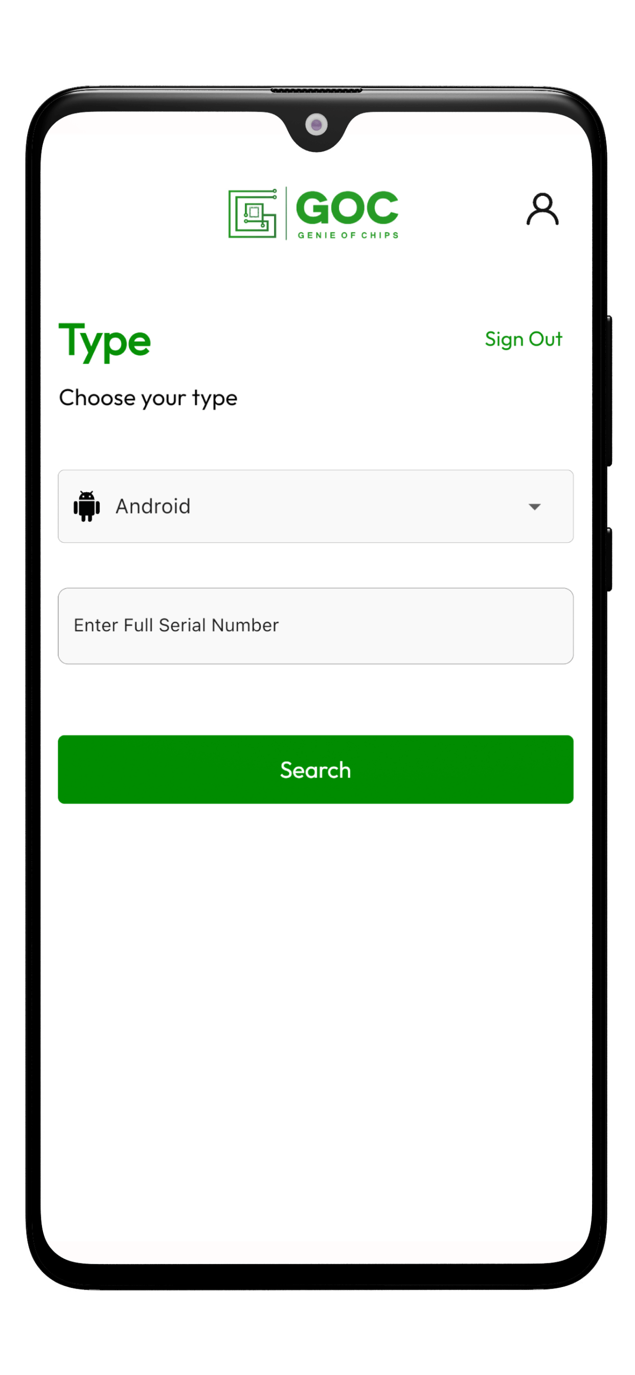 GOC App (Genie of Chips)
